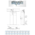 Mitsubishi Tipo VVVF AC Centro Assíncrono Abertura Dois Painel Sistema Operador, Car Frame Instalação Operador Sistema